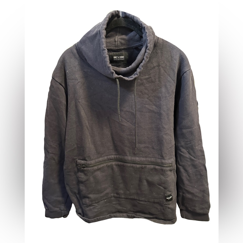 Only & SONS Black Hoodie Mens